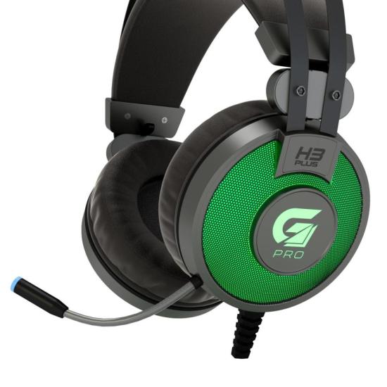 Headset Gamer Fortrek H3+ 7.1 USB RGB Cinza