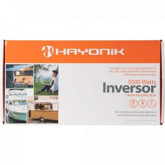 Inversor de Onda Modificada 5000W 12VDC/127V PW13-4 HAYONIK