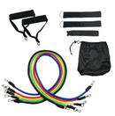 Kit Extensor Elástico 11 Peças Exercício Fitness Pilates