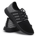 Tênis Caminhada Confortável Colors Preto E Branco 15008