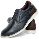 Sapato Masculino Brogue Derby Comfort Marinho 605
