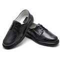 Sapato Casual Conforto Couro De Carneiro Preto 2002