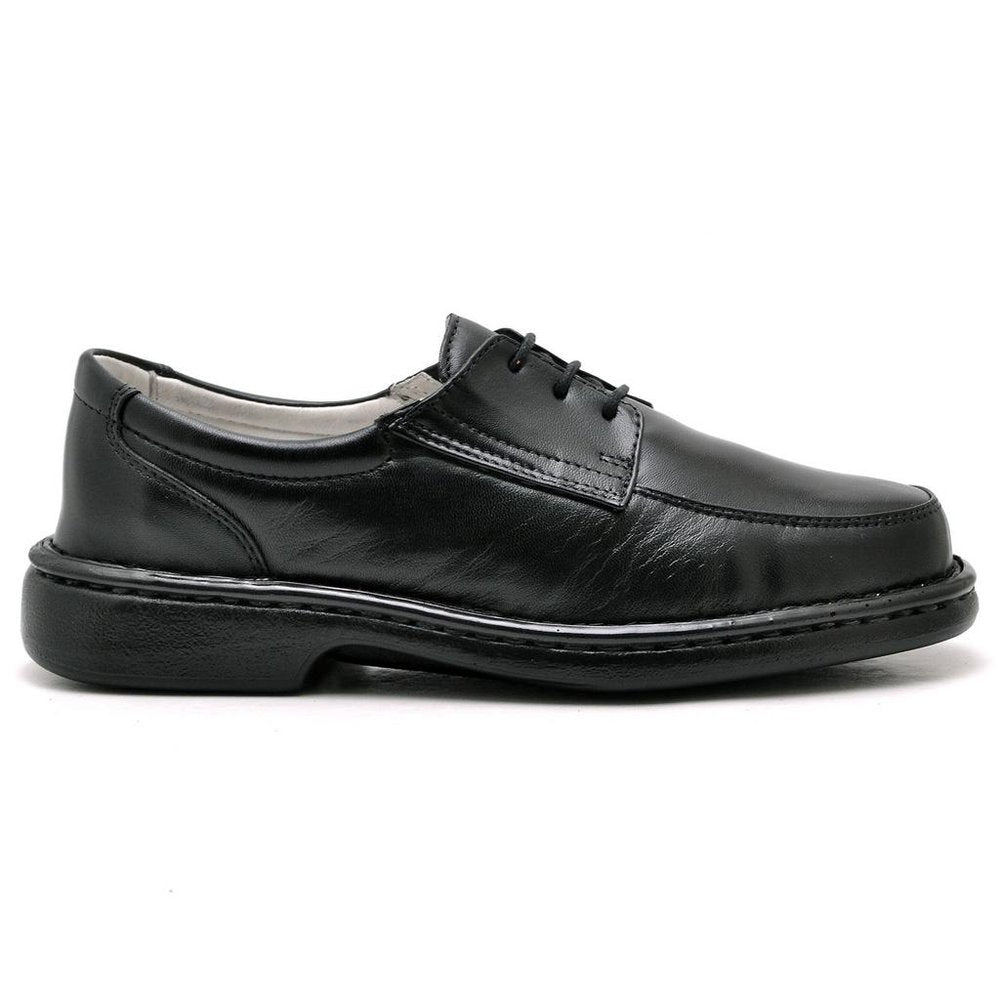 Sapato Casual Conforto Couro De Carneiro Preto 2002