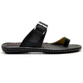 Chinelo Masculino Conforto Couro Preto 803