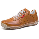 Sapatênis Casual Conforto Couro Marrom Claro 3002