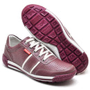 Sapatênis Casual Conforto Couro Vermelho 3004