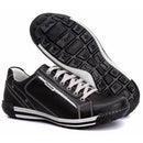 Sapatênis Casual Conforto Couro Preto 3006
