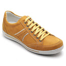 Sapatênis Casual Conforto Couro Bege 3013