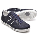 Sapatênis Casual Conforto Couro Azul 3013