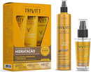 Kit 5pcs Kit Hidratação + Fluido Escova + Reparador Pontas
