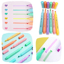 Kit Marca Texto Tons Pastéis Marcador Caneta Escolar