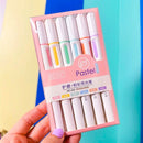 Kit Caneta Marca Texto Tom Pastel Marcador Escritório