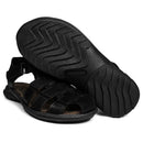 Sandália Papete Masculina De Couro Preto 6500