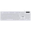 TECLADO CHOCOLATE BRANCO SLIM MULTIMIDIA 1.8 METROS USB - TCB200