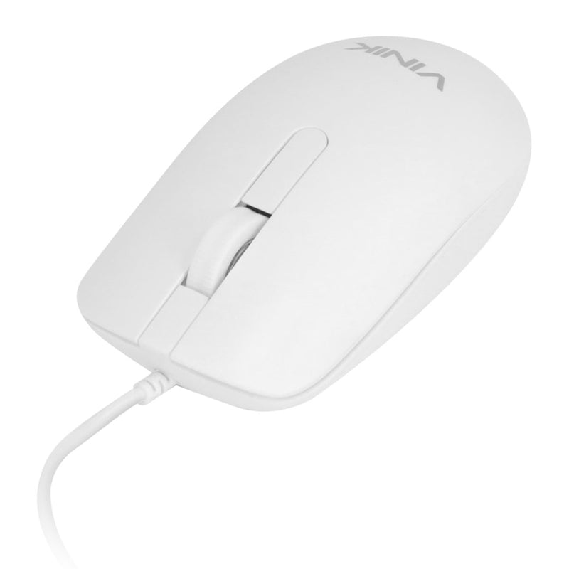 Mouse Usb Dynamic Slim Branco 1600 Dpi Cabo 1,8m - Vinik - Dm126b