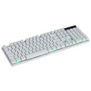 Teclado Gamer Vx Gaming Cerberus Branco Abnt2 Multimídia Com Led 7 Cores Sensacao Mecanica Usb 1.8m - Gth120b7