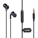 FONE DE OUVIDO SOUND PODS PRETO COM MICROFONE CABO 1.2M PLUG P2 ESTEREO P3 - SP200P
