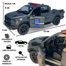 Carrinho De Ferro Miniatura Caminhonete Pick-up Da Policia