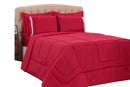 Kit De Edredon E Jogo De Cama Angelo Queen Size 05 Peças Vermelho - Deccoralle