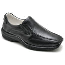 Sapato Casual Conforto Couro Preto 2017
