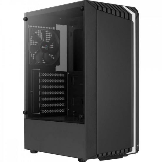 Gabinete Gamer Aerocool Bionic Preto RGB Lateral Vidro