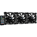 Kit 3 Coolers Aerocool Astro 12 PRO ARGB + Hub + Controle