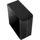 Gabinete Gamer Aerocool Split Preto RGB Lateral Vidro