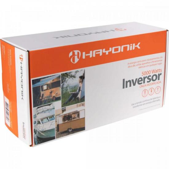 Inversor de Onda Modificada 5000W 12VDC/127V PW13-4 HAYONIK