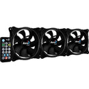 Kit 3 Coolers ECLIPSE 12 PRO ARGB + HUB + Controle AEROCOOL