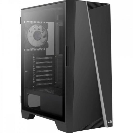 Gabinete Gamer Mid Tower MIRAGE V1 RGB Preto AEROCOOL