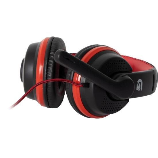 Headset Gamer Fortrek Spider Black P3 Preto/Vermelho