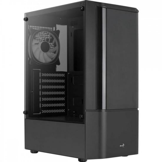 Gabinete Gamer Aerocool ATX Quantum V2 Preto Lateral Vidro