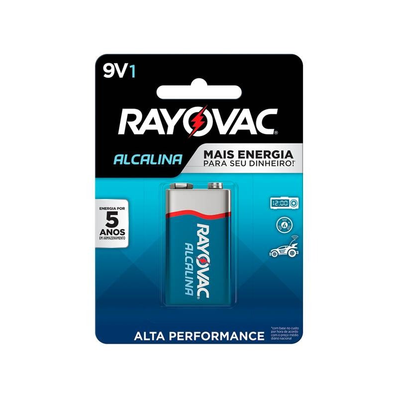 Bateria Alcalina 9v Rayovac Cartela C/1