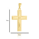 Corrente Grumet Fecho Gaveta 2,5mm - 6g - 70 Cm + Pingente Cruz Detalhada - 3,0 X 2,5 Cm