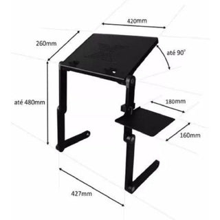 Mesa Notebook Multifuncional Articulavel Cama Mouse T8