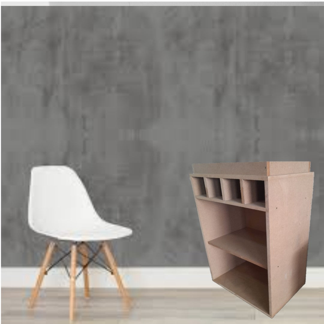 Balcão Bar Adega Em Mdf Natural