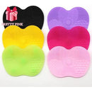 Tapete Para Limpeza De Pincéis Silicone / Pad de limpeza da escova para cuidar e limpar pincéis