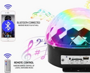 Globo Bola Maluca Led Magic Cristal Som Mp3 Luz Festa Dj