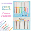 Kit Caneta Marca Texto Tom Pastel Marcador Escritório