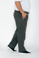 Calça Macaw 7734 Cinza Plus Size Sarja