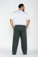 Calça Macaw 7734 Cinza Plus Size Sarja