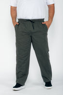 Calça Macaw 7734 Cinza Plus Size Sarja