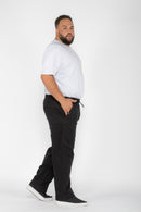 Calça Macaw 7734 Preto Plus Size Sarja