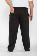 Calça Macaw 7734 Preto Plus Size Sarja