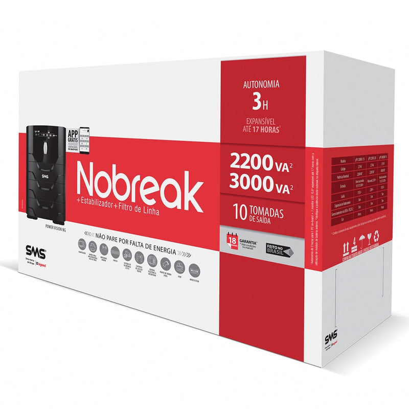 Nobreak SMS Power Vision uPV 2200VA 220/220 NG 27746