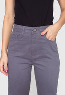 Calça Skinny 7873 Cinza Bella Canvas - Cintura Alta