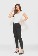Calça Skinny 7873 Preto Bella Canvas - Cintura Alta