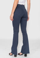 Calça Flair 7874 Azul Bella Canvas - Cintura Alta