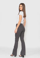 Calça Flair 7874 Chumbo Bella Canvas - Cintura Alta