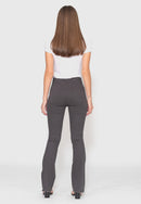Calça Flair 7874 Chumbo Bella Canvas - Cintura Alta